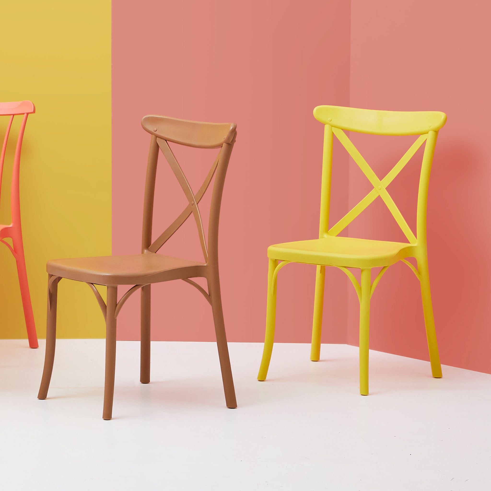 Toppy Stackable X DINNING CHAIR , 2 pcs / set.