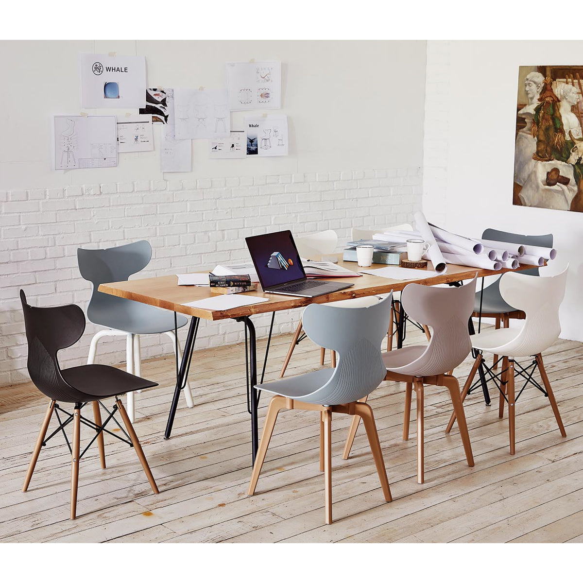 LAGOON WHALE LEISURE D PP STAND DINNING CHAIR 4 pcs / set