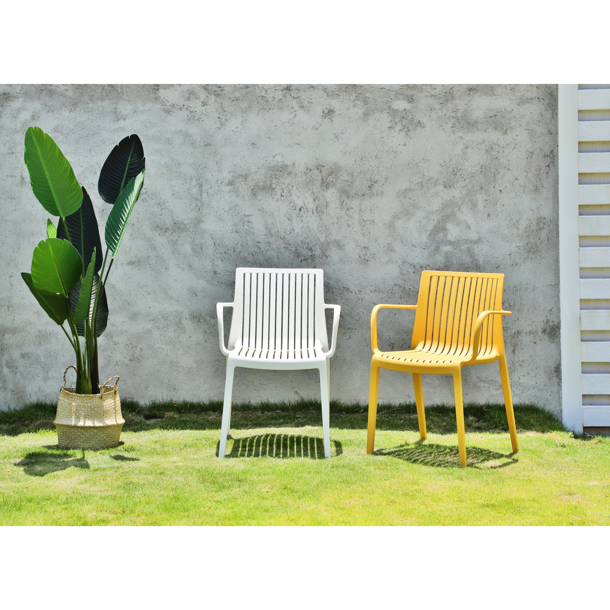 LAGOON MILOS A STACKABLE ARM CHAIR. 2 PCS PER SET