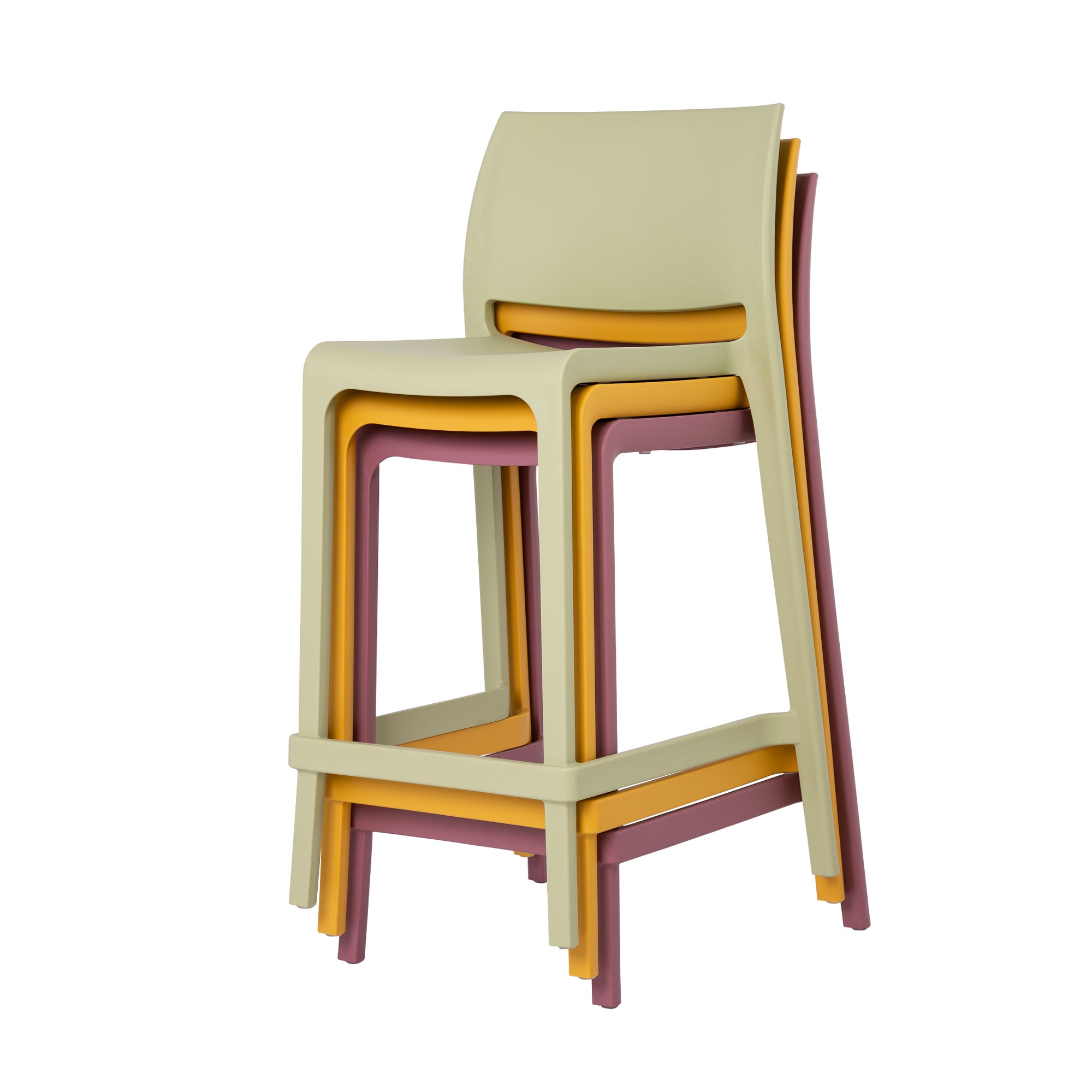 7211C_SENSILLA STACK-ABLE COUNTER STOOL, 2 pcs / set