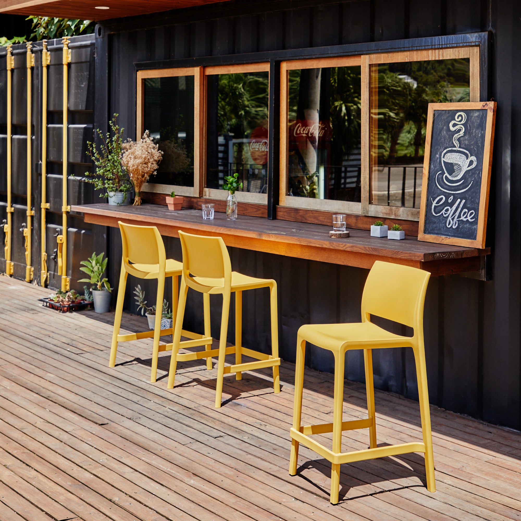 7211C_SENSILLA STACK-ABLE COUNTER STOOL, 2 pcs / set