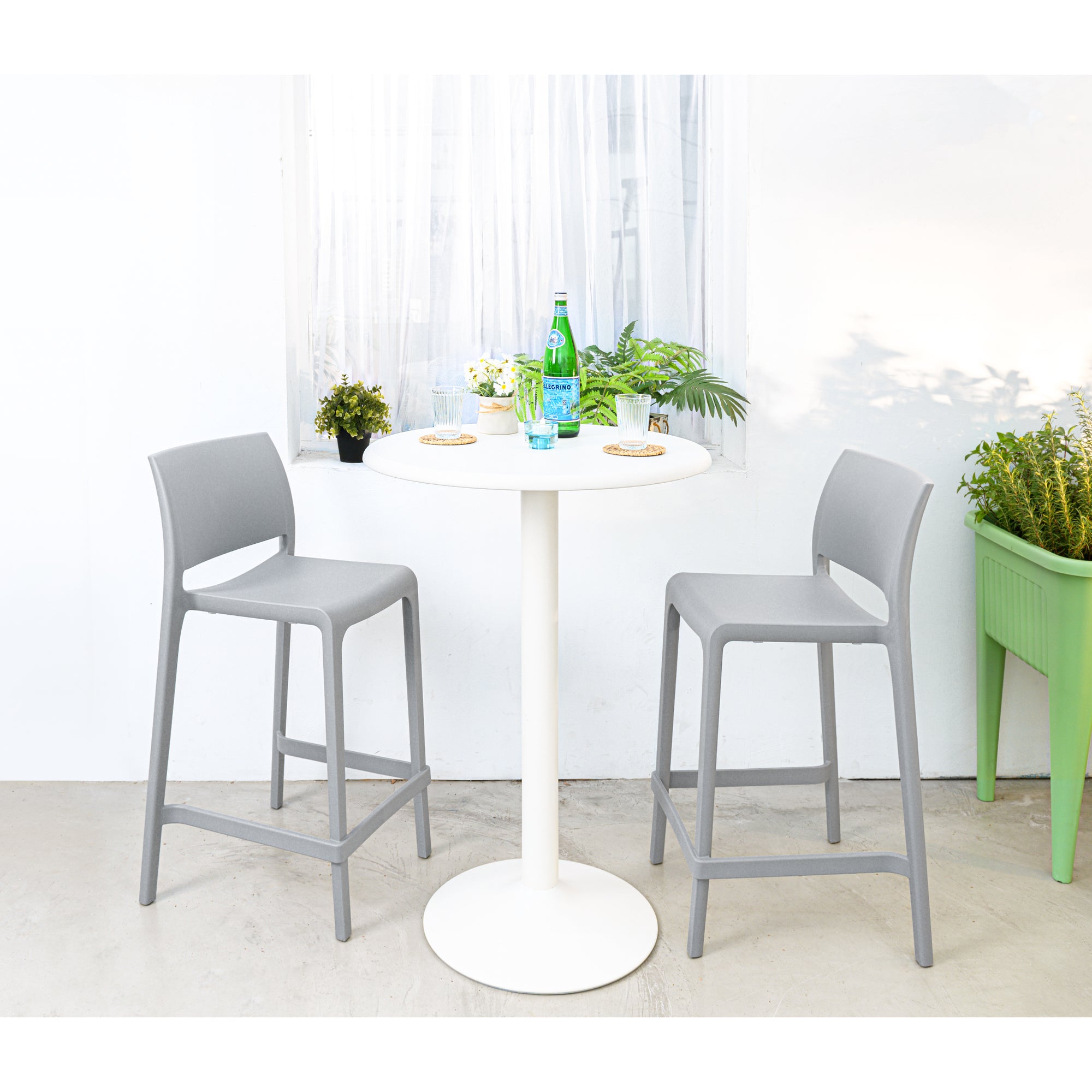 7211C_SENSILLA STACK-ABLE COUNTER STOOL, 2 pcs / set