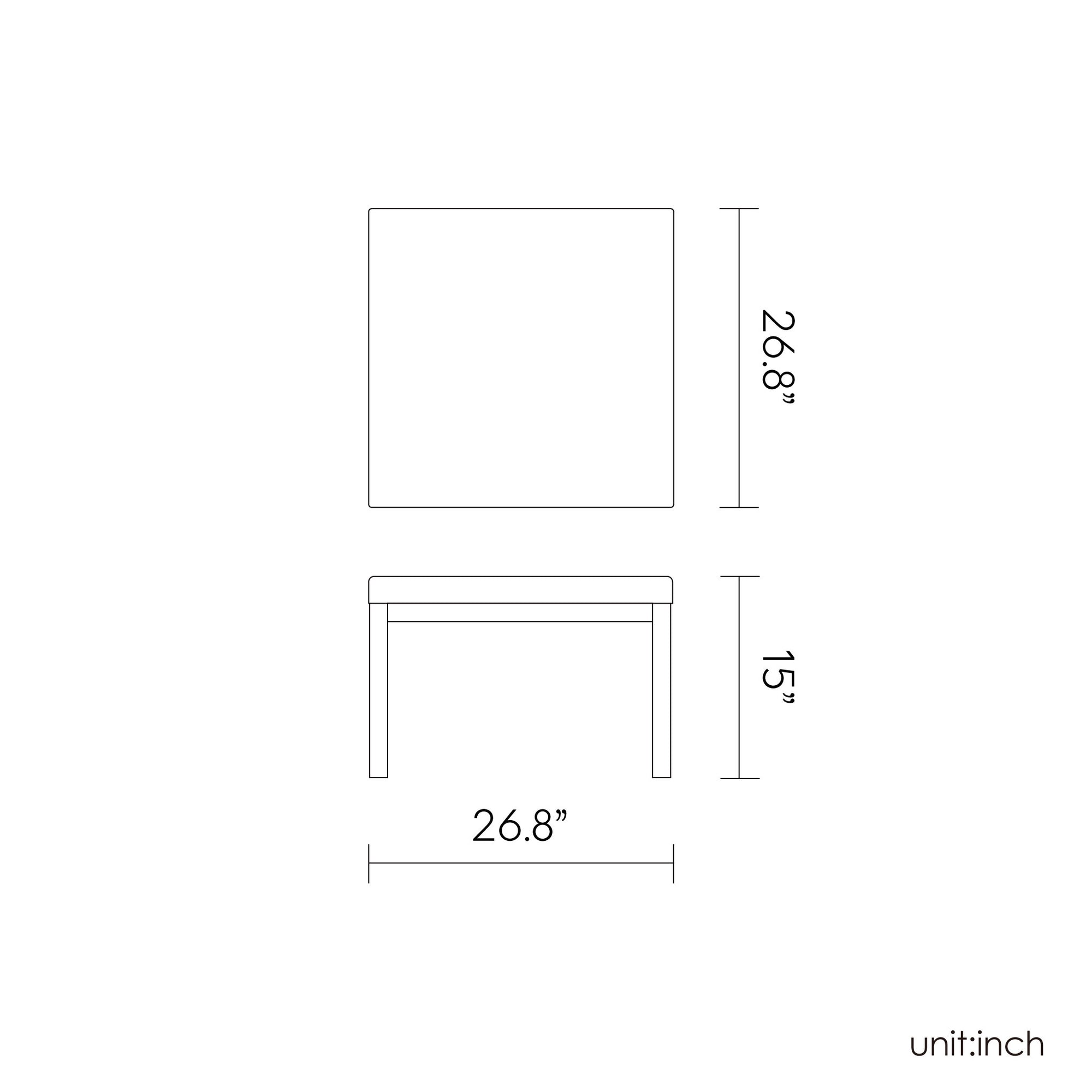 Lagoon RUSS 7022CT Rattan Coffee Table W/ALUM TUBE