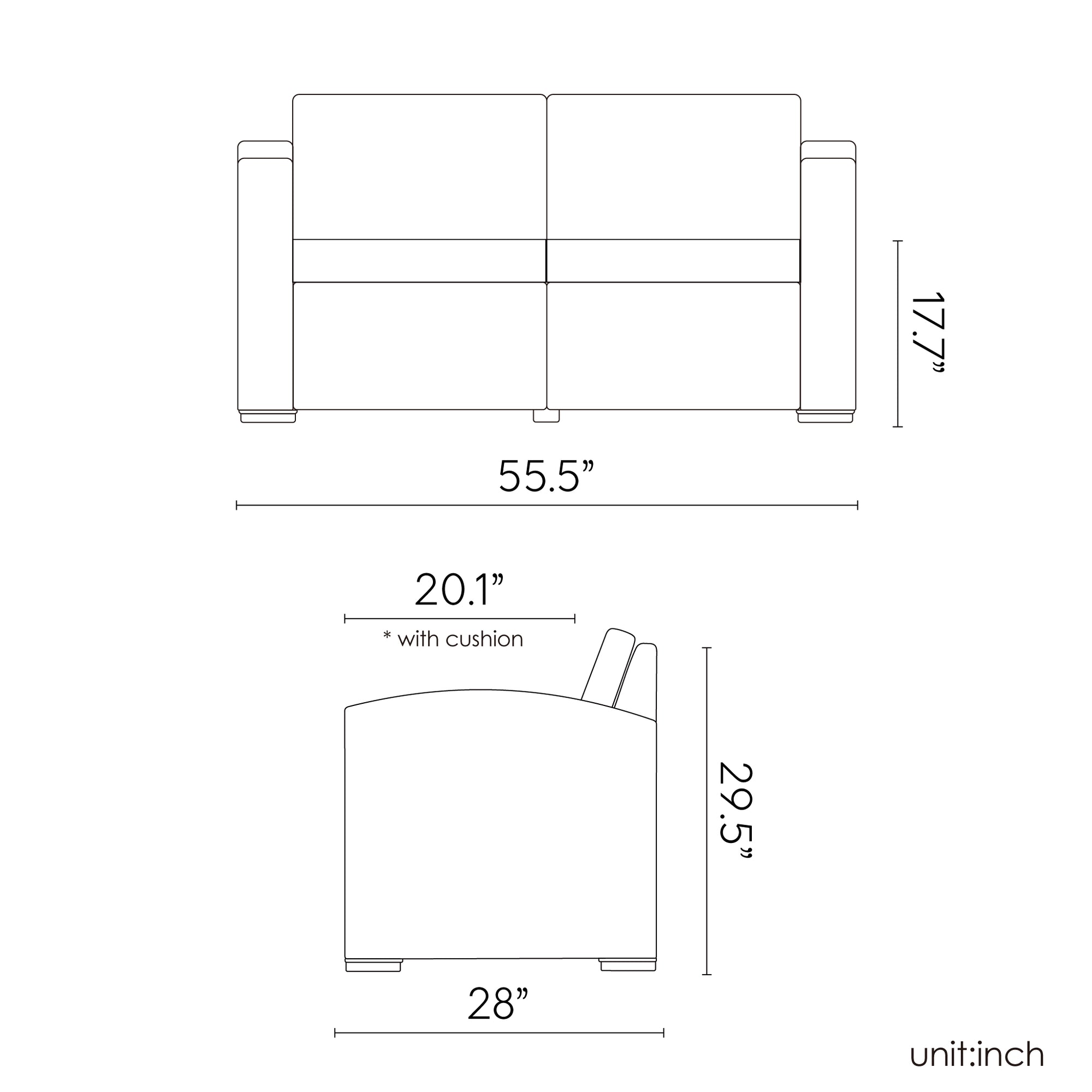 Lagoon MAGNOLIA 7023LC 2 Person Rattan Loveseat With Cushions