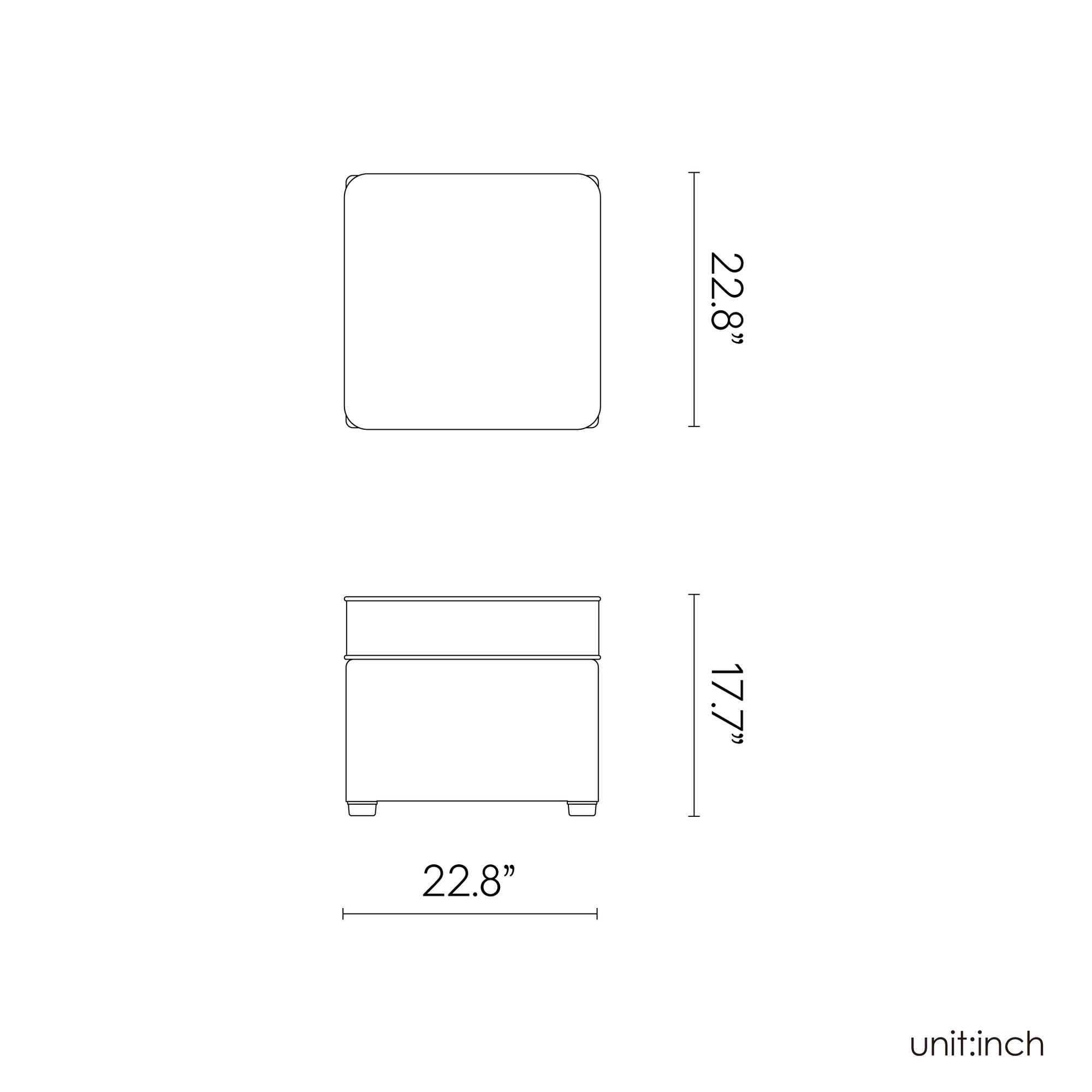 Lagoon MAGNOLIA 7023OT Rattan Ottoman