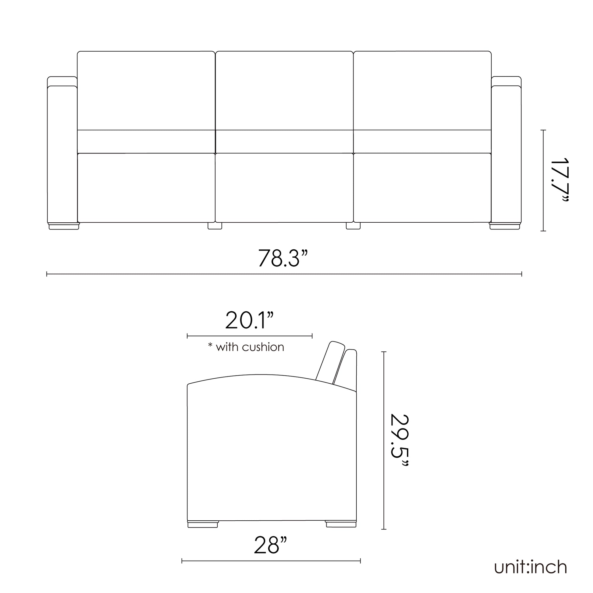 Lagoon MAGNOLIA 7023SF 3-Seater Rattan Sofa With Cushions