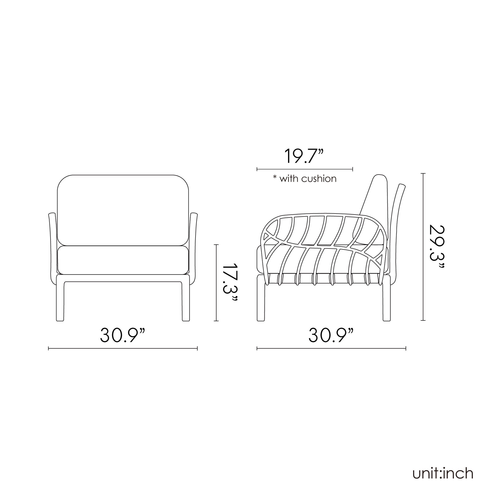 Lagoon LAUREL 7215CC Club Chair With Cushions