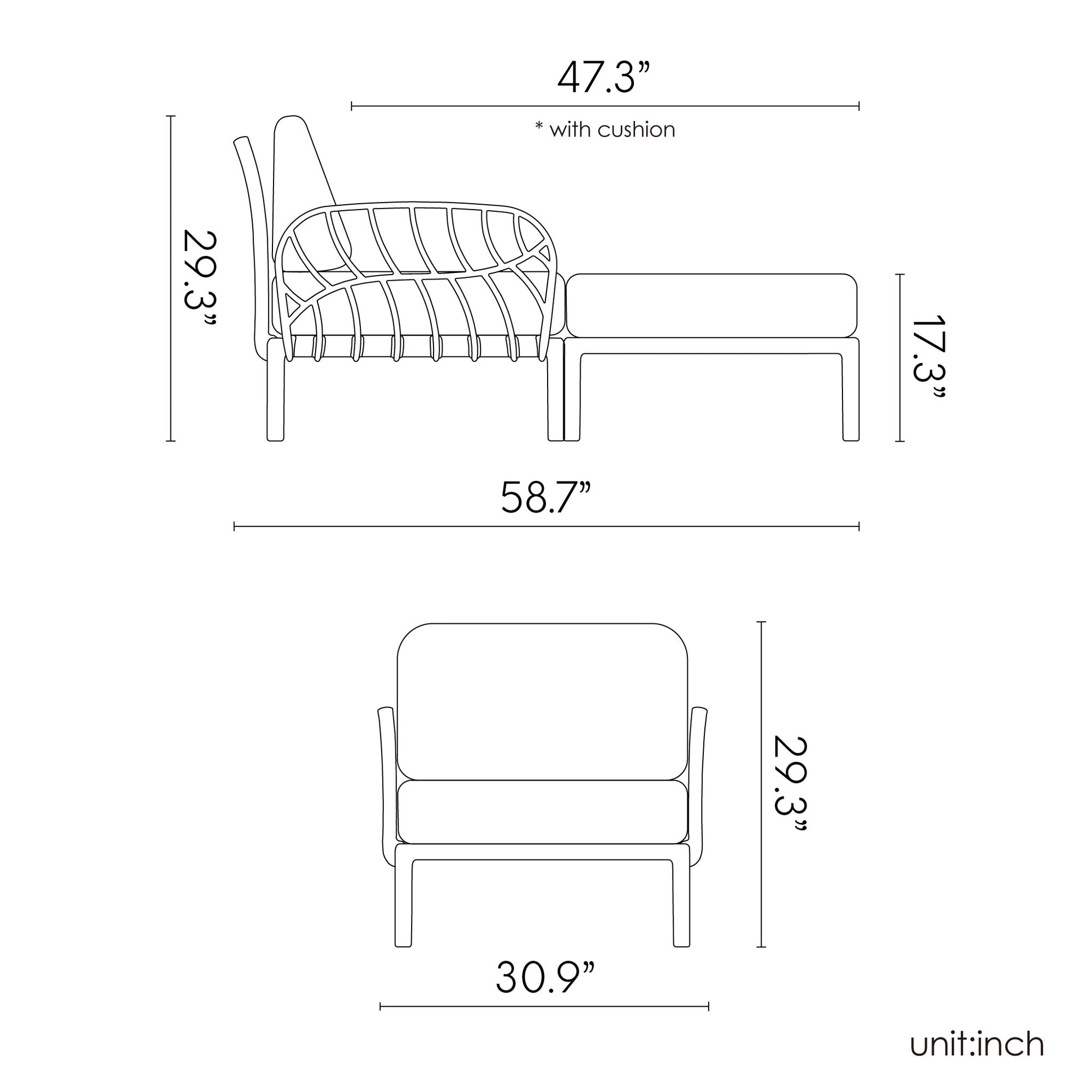 Lagoon LAUREL 7215CL Chaise Lounge