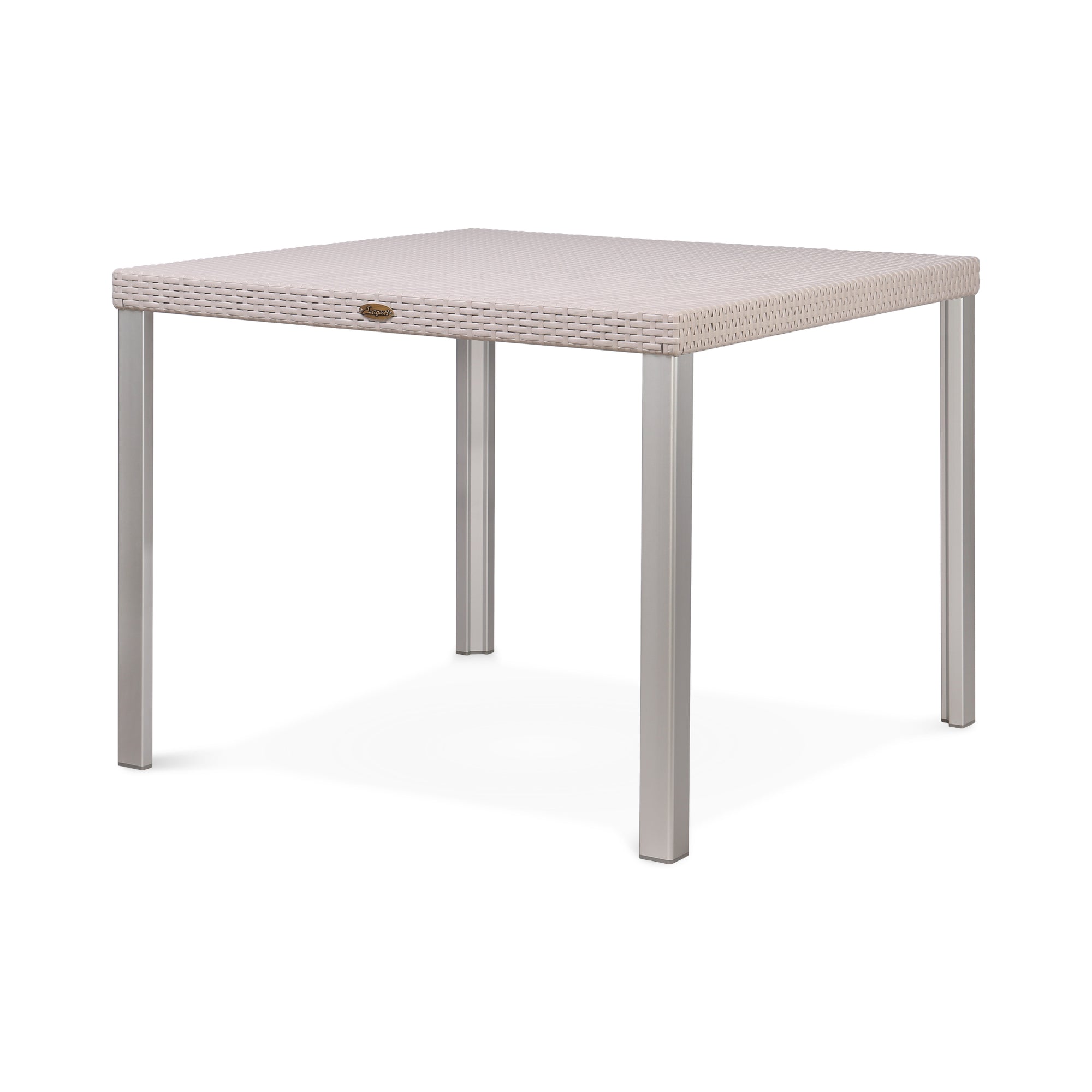 LAGOON OSLO RATTAN DINNING TABLE W/ALUM TUBE