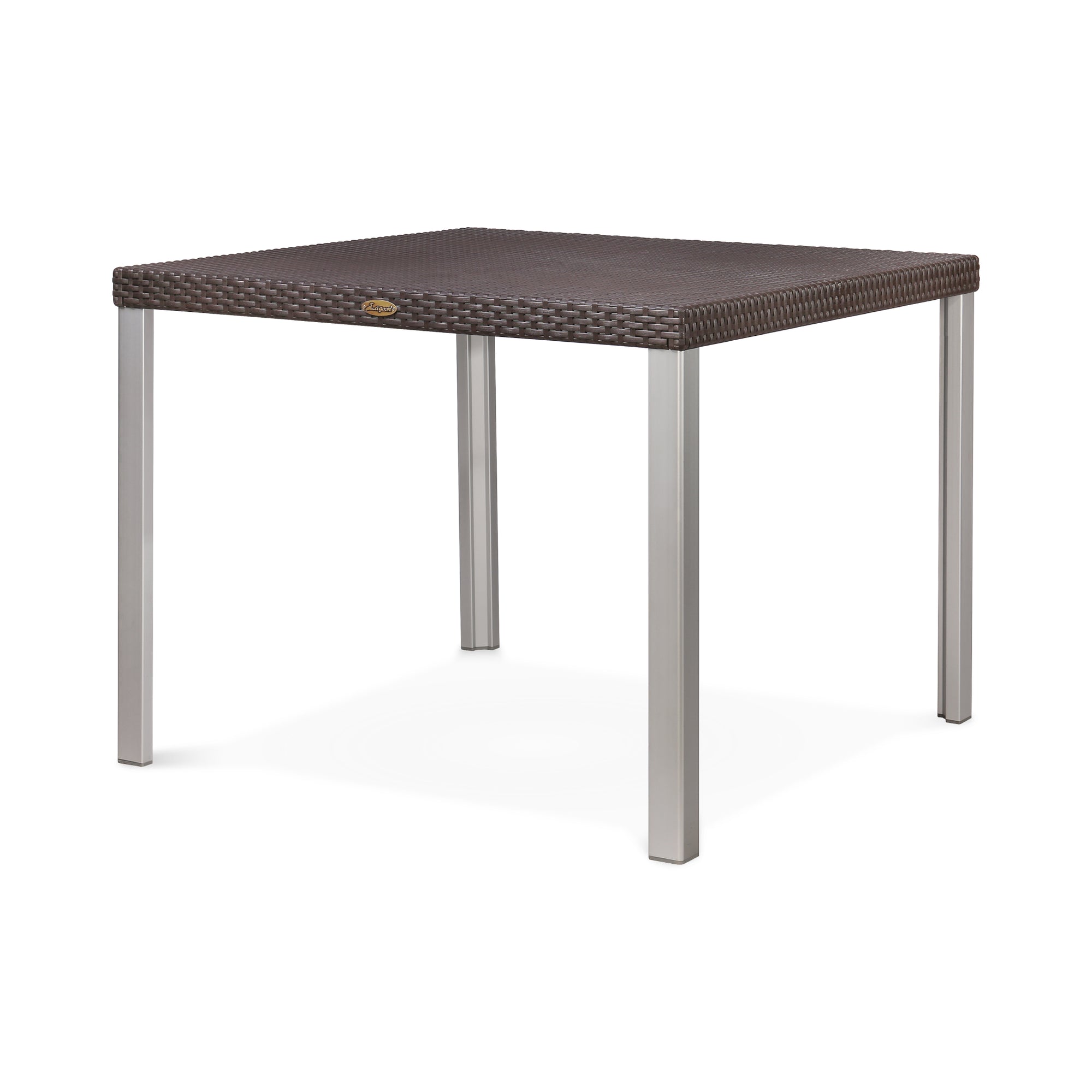 LAGOON OSLO RATTAN DINNING TABLE W/ALUM TUBE