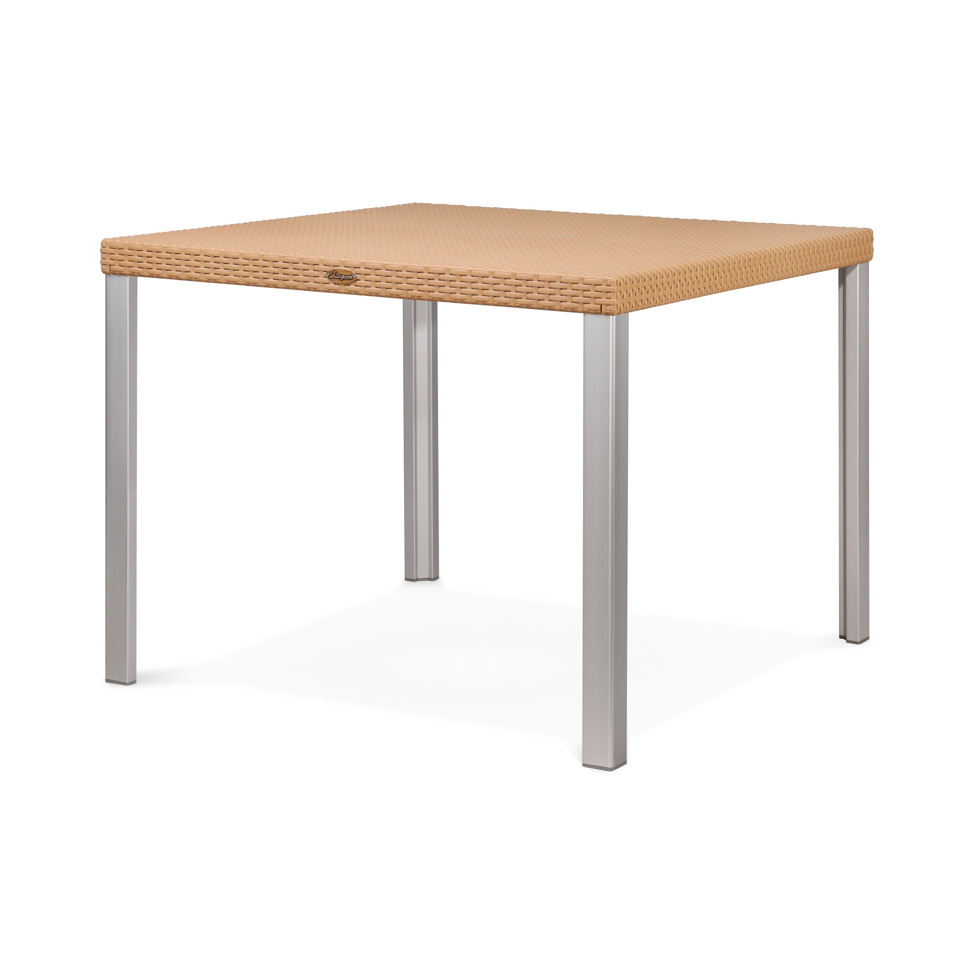 LAGOON OSLO RATTAN DINNING TABLE W/ALUM TUBE