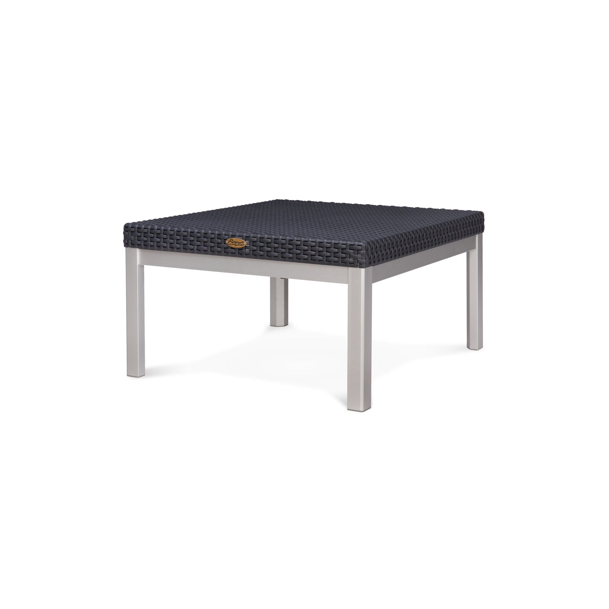 7022_RUSS_RATTAN COFFEE TABLE W/ALUM TUBE 68 x 68 x 38 (cm) - 2 BOXES