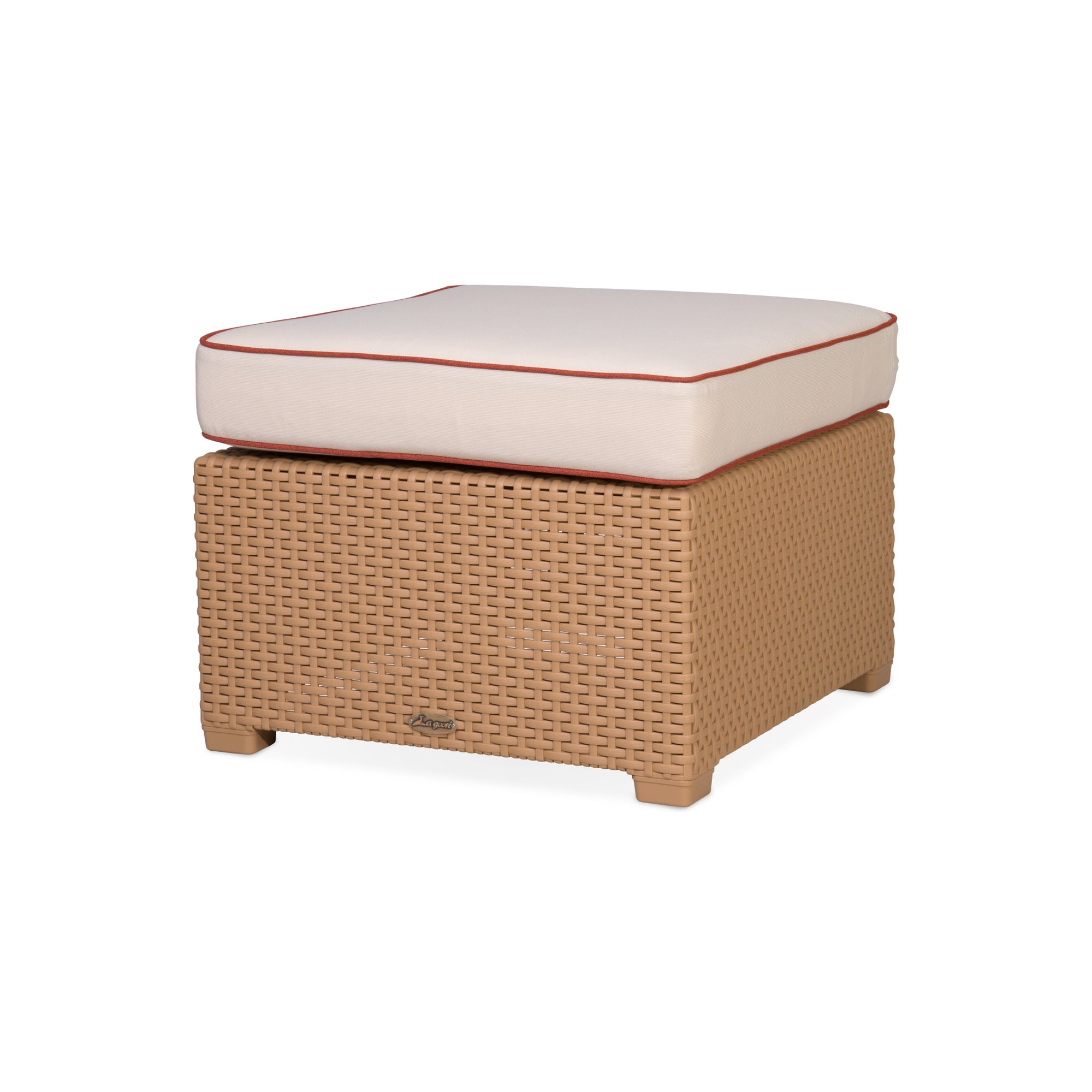 LAGOON MAGNOLIA RATTAN OTTOMAN