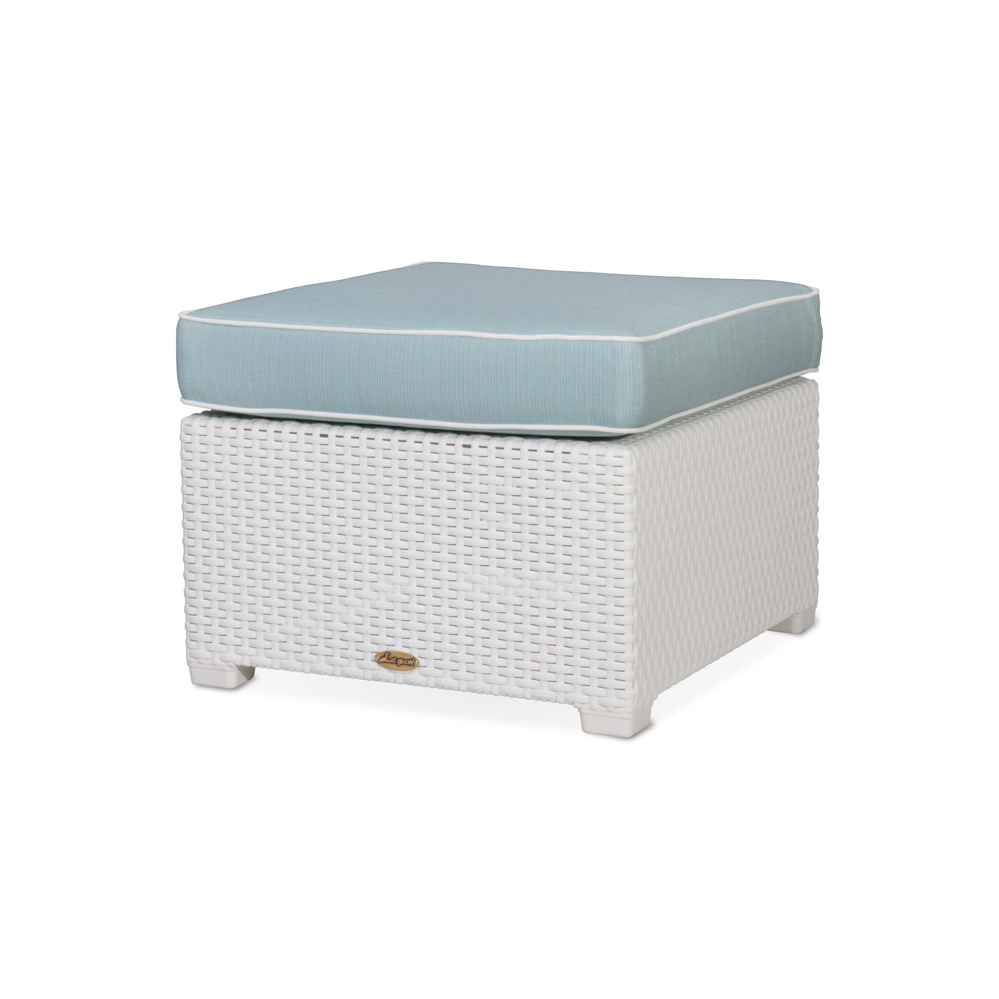 LAGOON MAGNOLIA RATTAN OTTOMAN