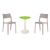 Balcony Furniture Set（SPROUT Side Table+2La Vie dining chairs）