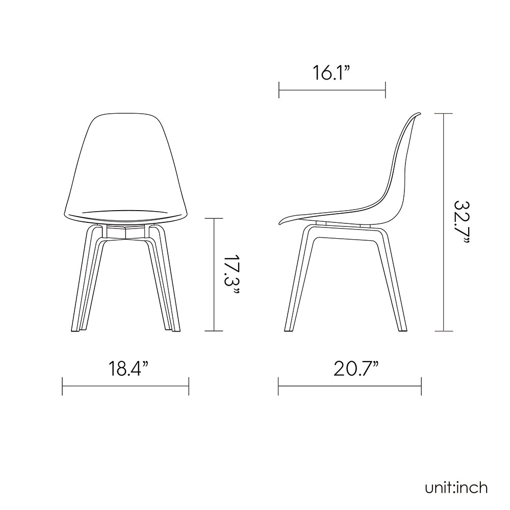 Toppy HERON D Dinning Chair - 4 pcs / set