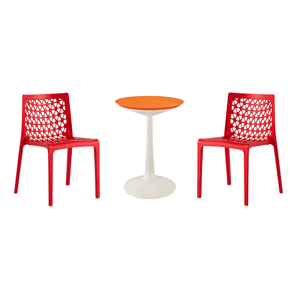 Balcony Furniture Set（SPROUT Side Table+2Milan dining chairs）